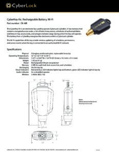 CK-AIR Spec Sheet PDF