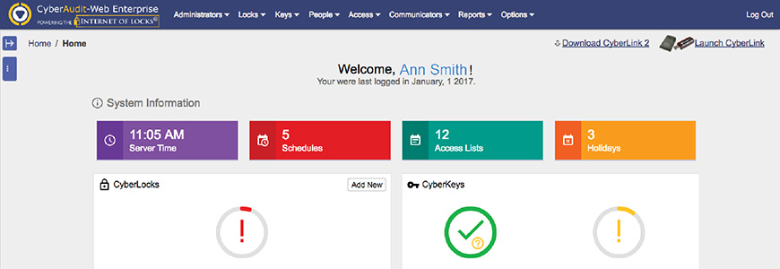 CyberAudit-Web Software by CyberLock