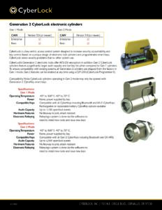 Gen 2 Spec Sheet