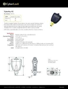 CKR-X2 Spec Sheet PDF